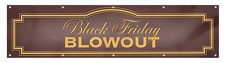 CGSignLab | Black Friday Blowout -Classic Brown באנר ויניל חיצוני כבד | 8'x2 '